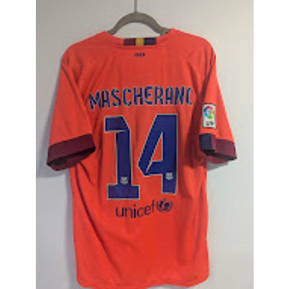 Barcelona Mascherano Jersey Large Soccer Shirt